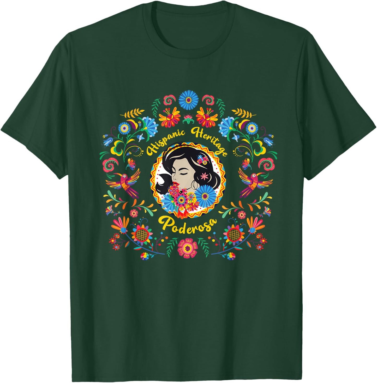 Hispanic Heritage Month Poderosa, Women’s Hispanic Heritage T-Shirt - T-Shirt | Forest