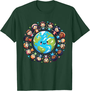 Happy Earth Day 2025 Cool Earth Day Children Kids Toddler T-Shirt - T-Shirt | Forest