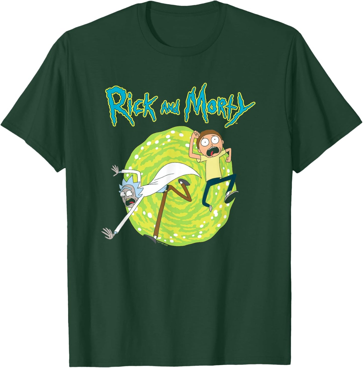 Rick and Morty Portal T-Shirt - T-Shirt | Forest