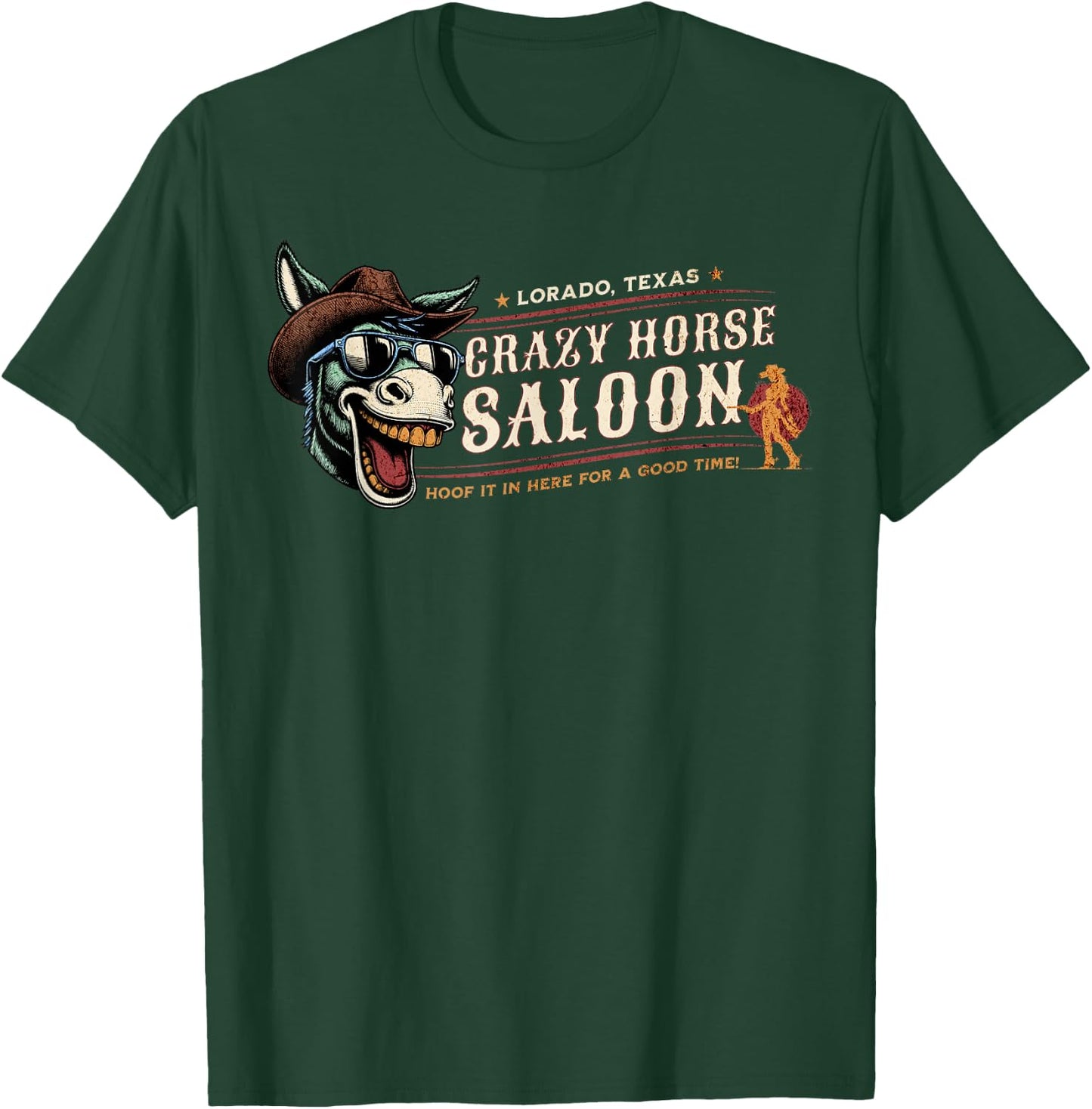 Crazy Horse Saloon Bar T-Shirt - T-Shirt | Forest