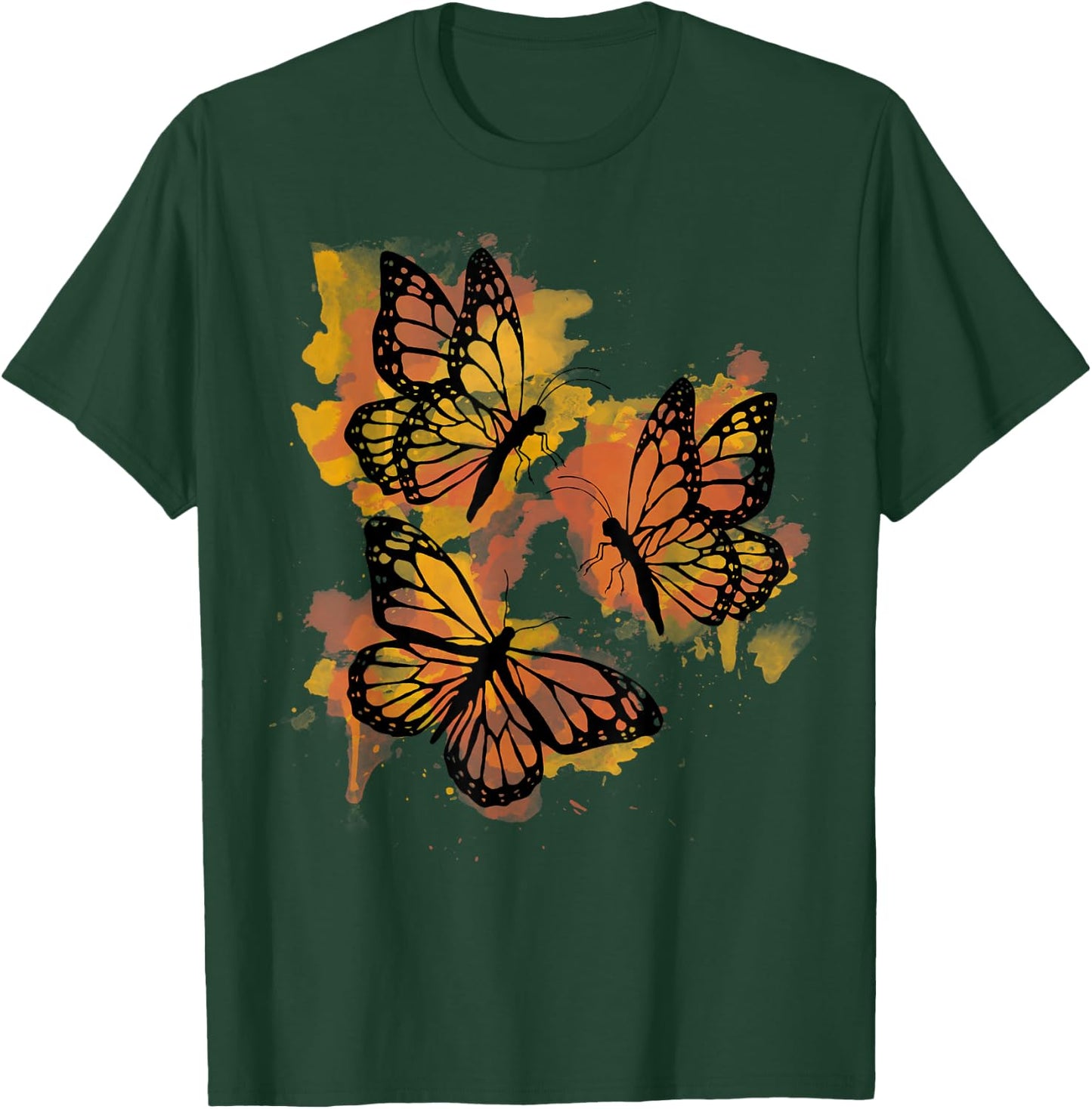 Monarch Butterfly Colourful Butterfly T-Shirt - T-Shirt | Forest