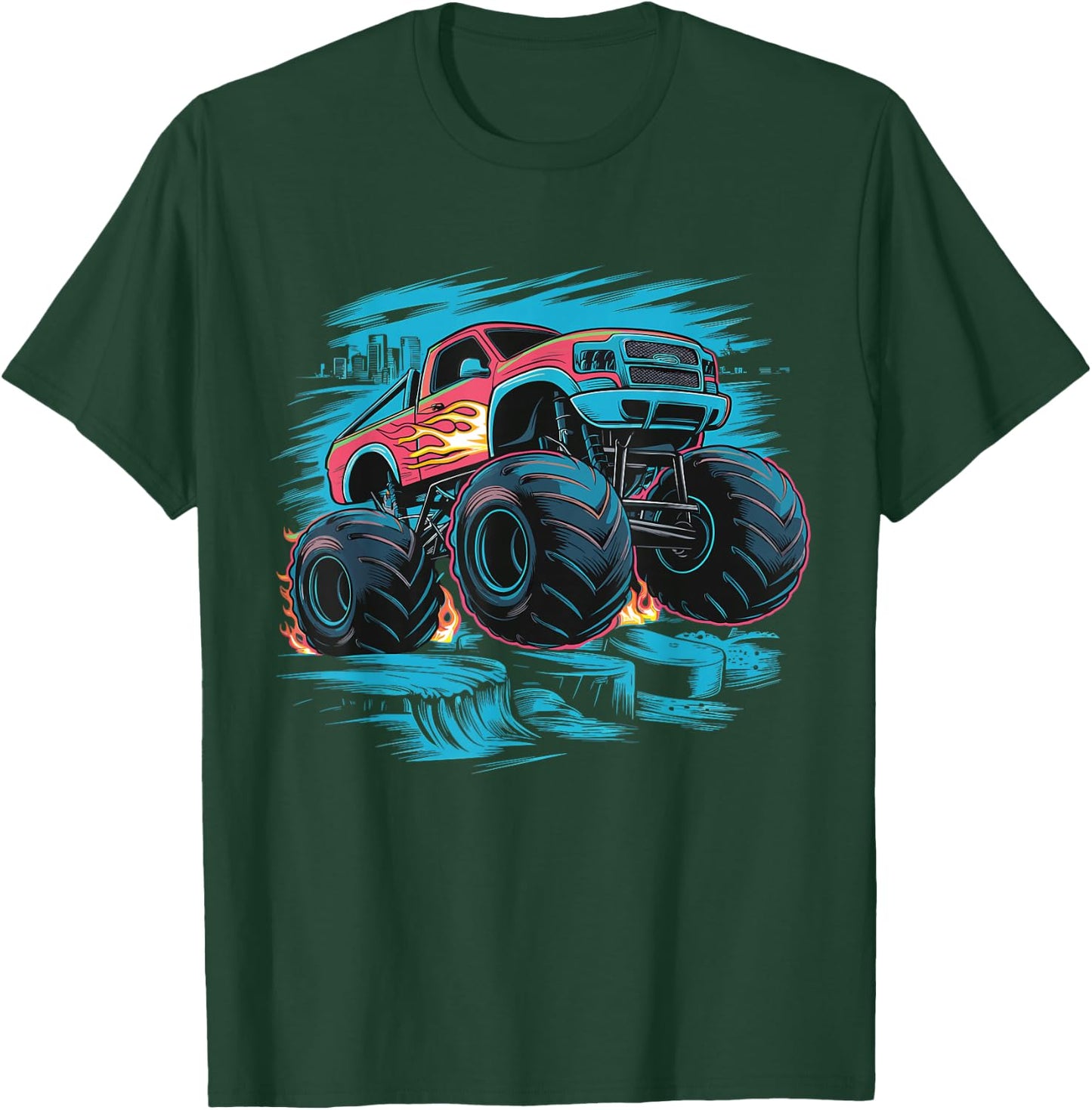 Monster Truck for toddlers Youth & Adults T-Shirt - T-Shirt | Forest
