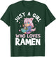 Just A Girl Who Loves Ramen Short Sleeve T-Shirt - T-Shirt | Forest