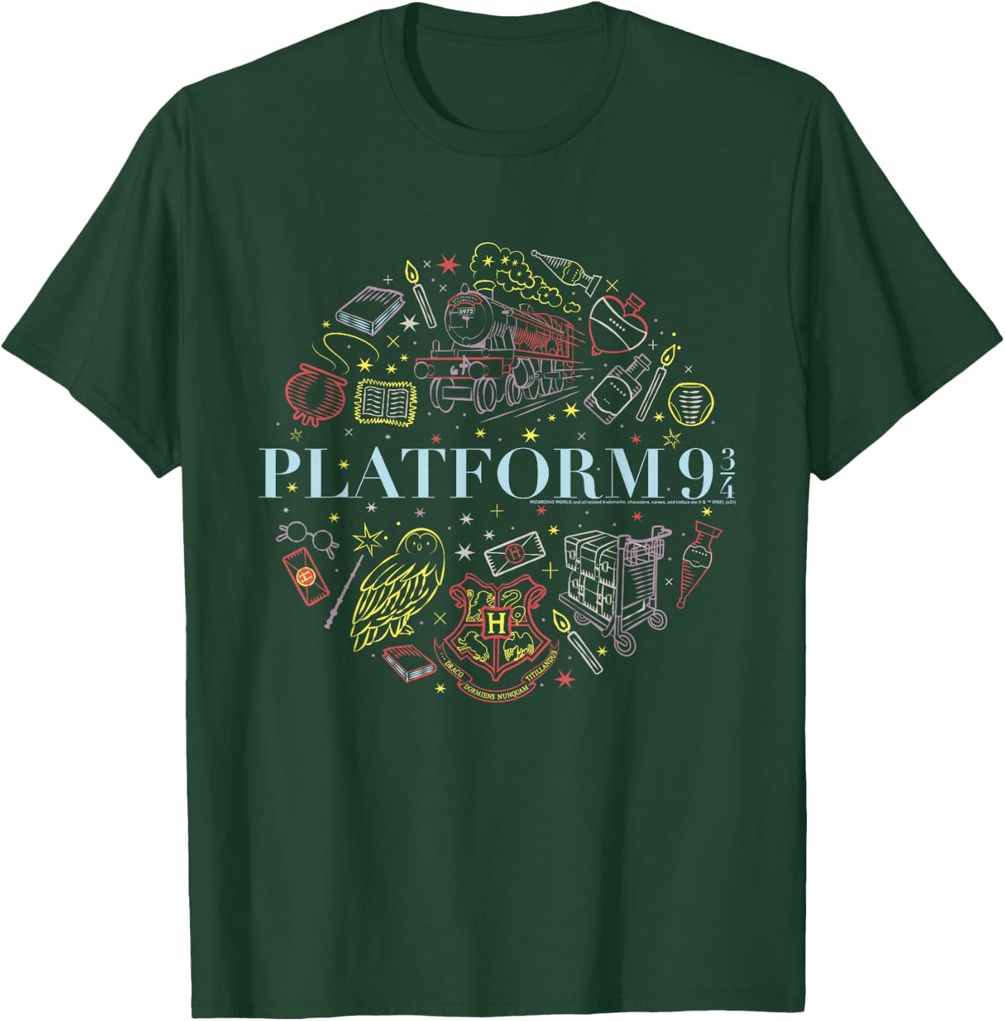Harry Potter Platform 9 3/4 T-Shirt - T-Shirt | Forest