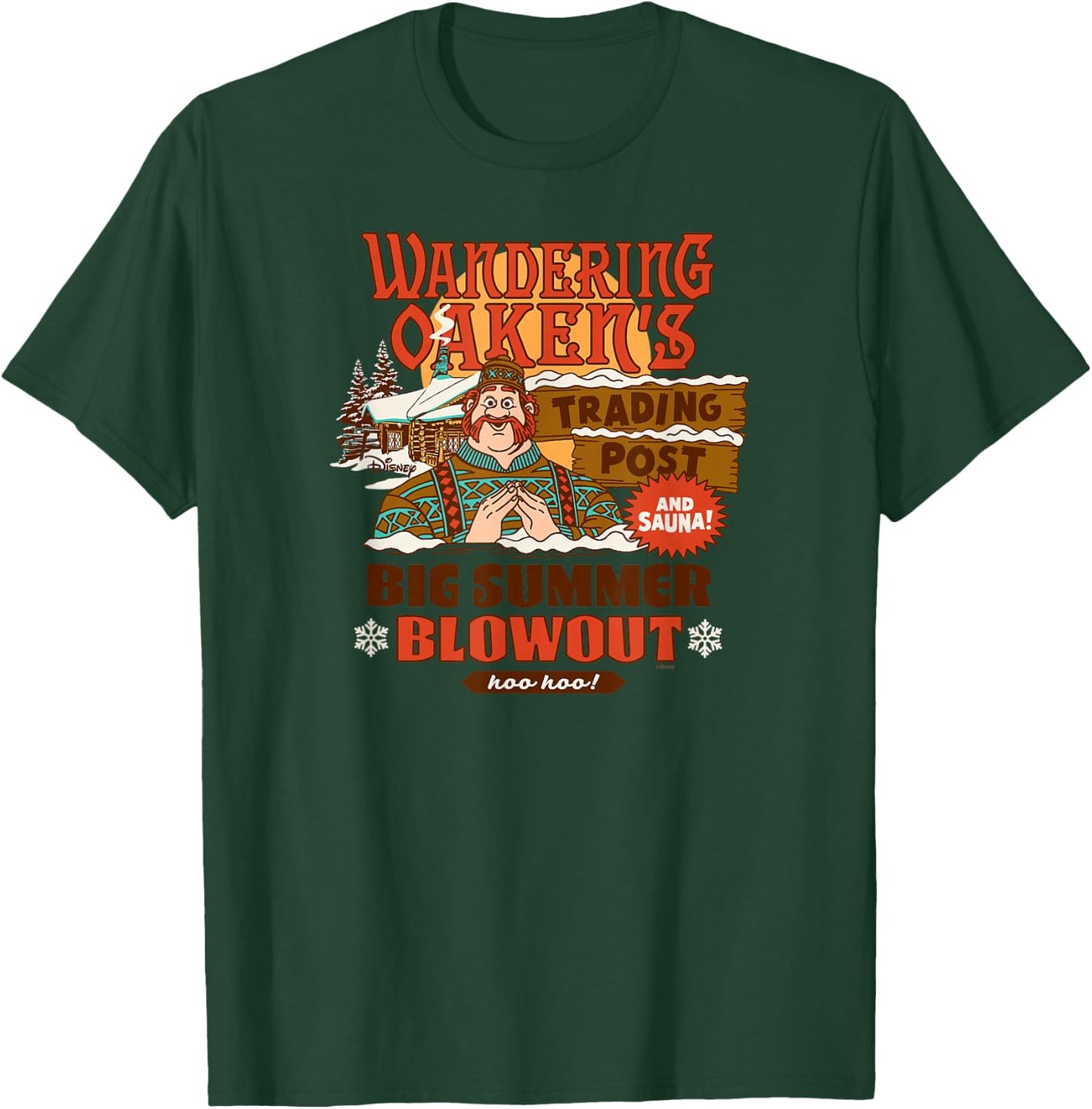 Disney - Frozen 2 - Wandering Oaken's Trading Post Cabin T-Shirt - T-Shirt | Forest