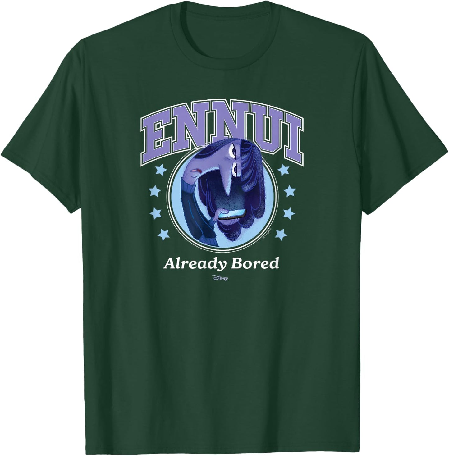 Inside Out 2 - Ennui Already Bored Emotion Character T-Shirt - T-Shirt | Forest