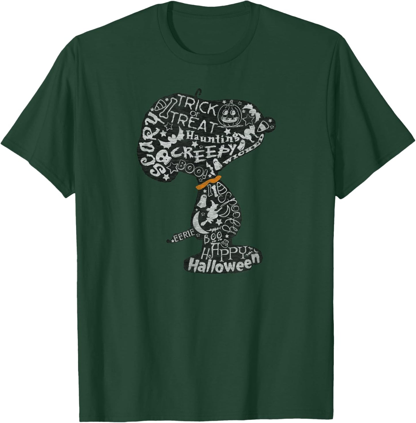 Peanuts Halloween Snoopy Silhouette T-Shirt - T-Shirt | Forest