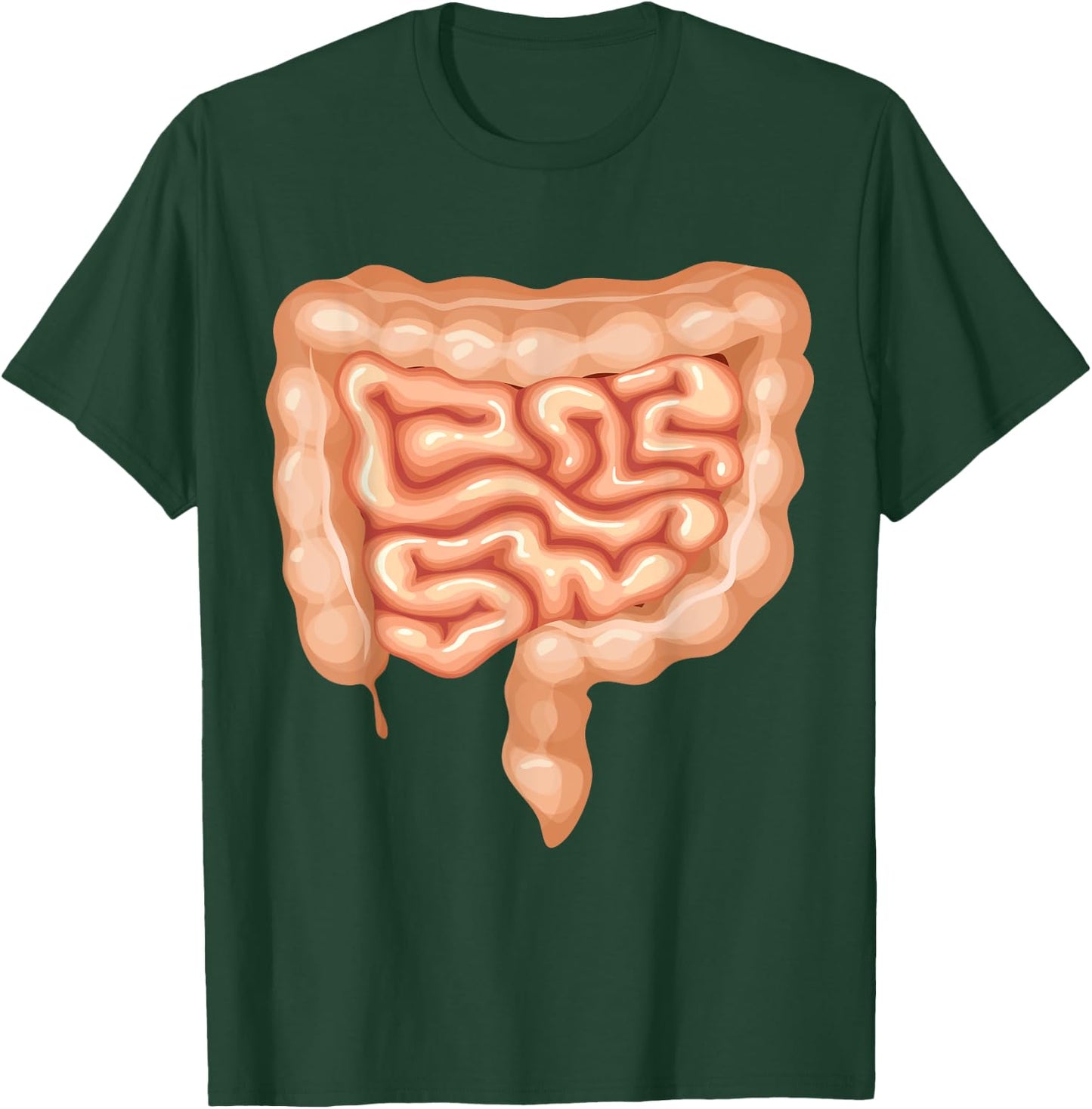 Human Body Parts Group Costumes - Colon Intestines Costume T-Shirt - T-Shirt | Forest
