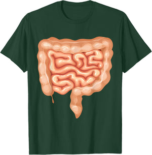 Human Body Parts Group Costumes - Colon Intestines Costume T-Shirt - T-Shirt | Forest