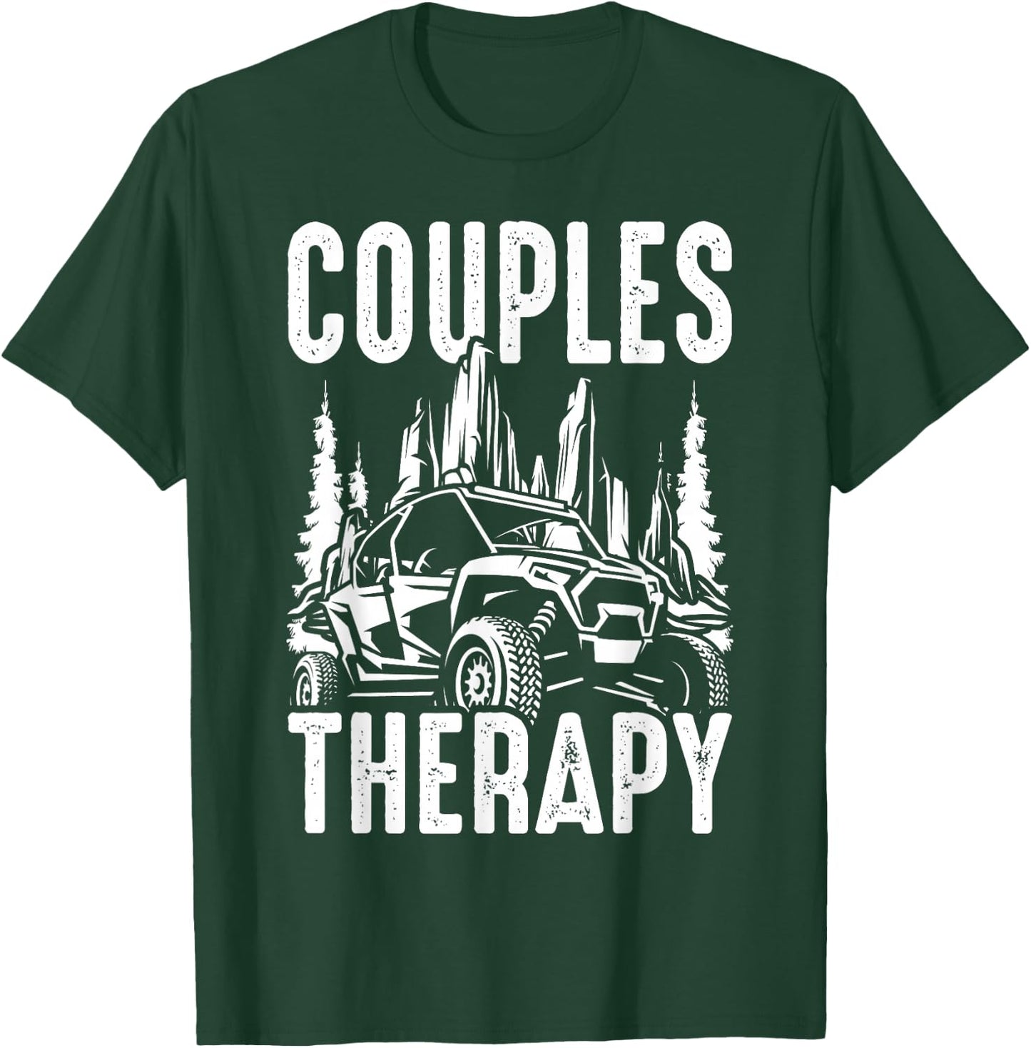 UTV Side By Side Couples Therapy T-Shirt - T-Shirt | Forest