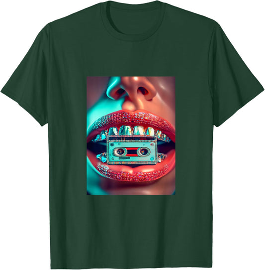 Hip Hop, Mixtape Art Diamond Grillz Rap Music lovers rappers T-Shirt - T-Shirt | Forest