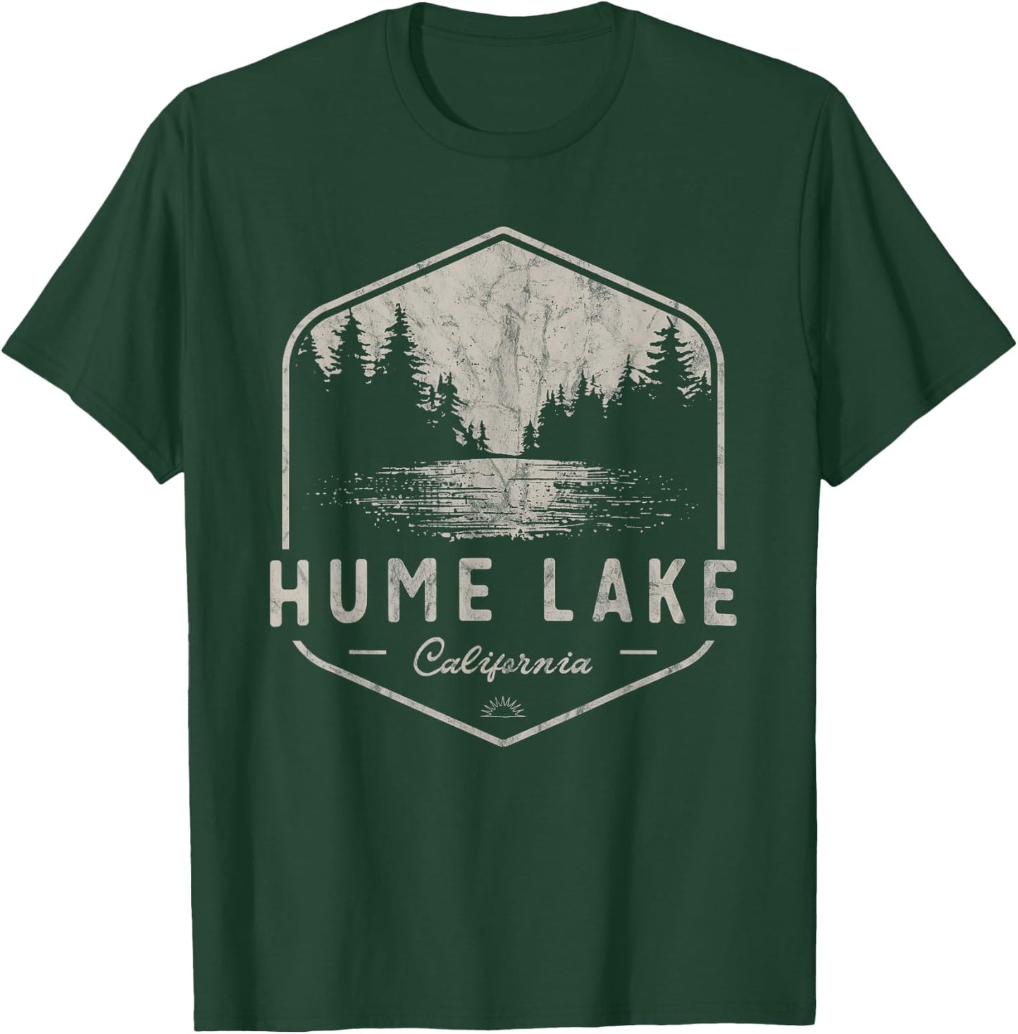 Hume Lake California Outdoors Vintage T-Shirt - T-Shirt | Forest