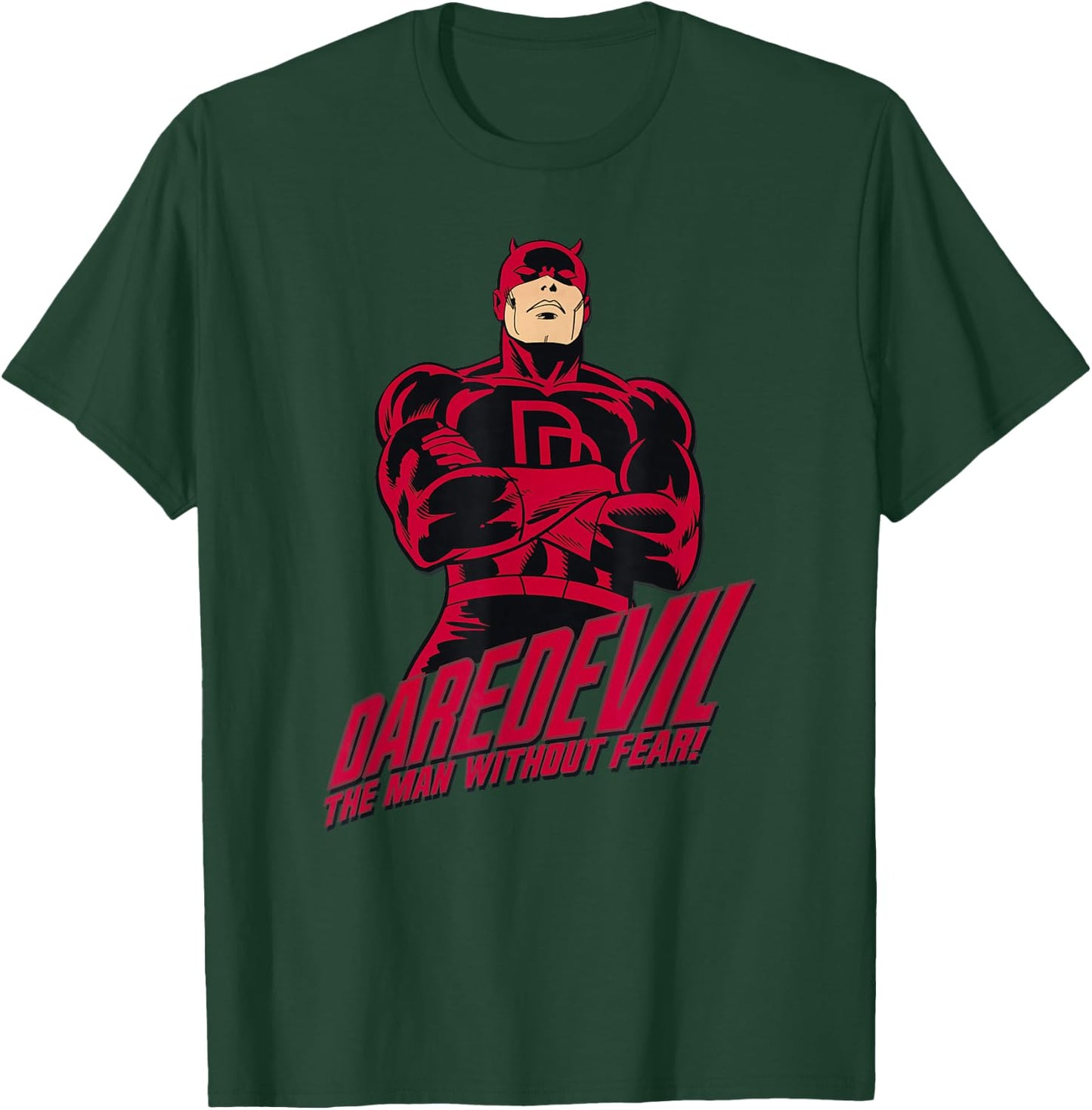 Marvel Daredevil The Man Without Fear Vintage Comic Icon Small T-Shirt - T-Shirt | Forest
