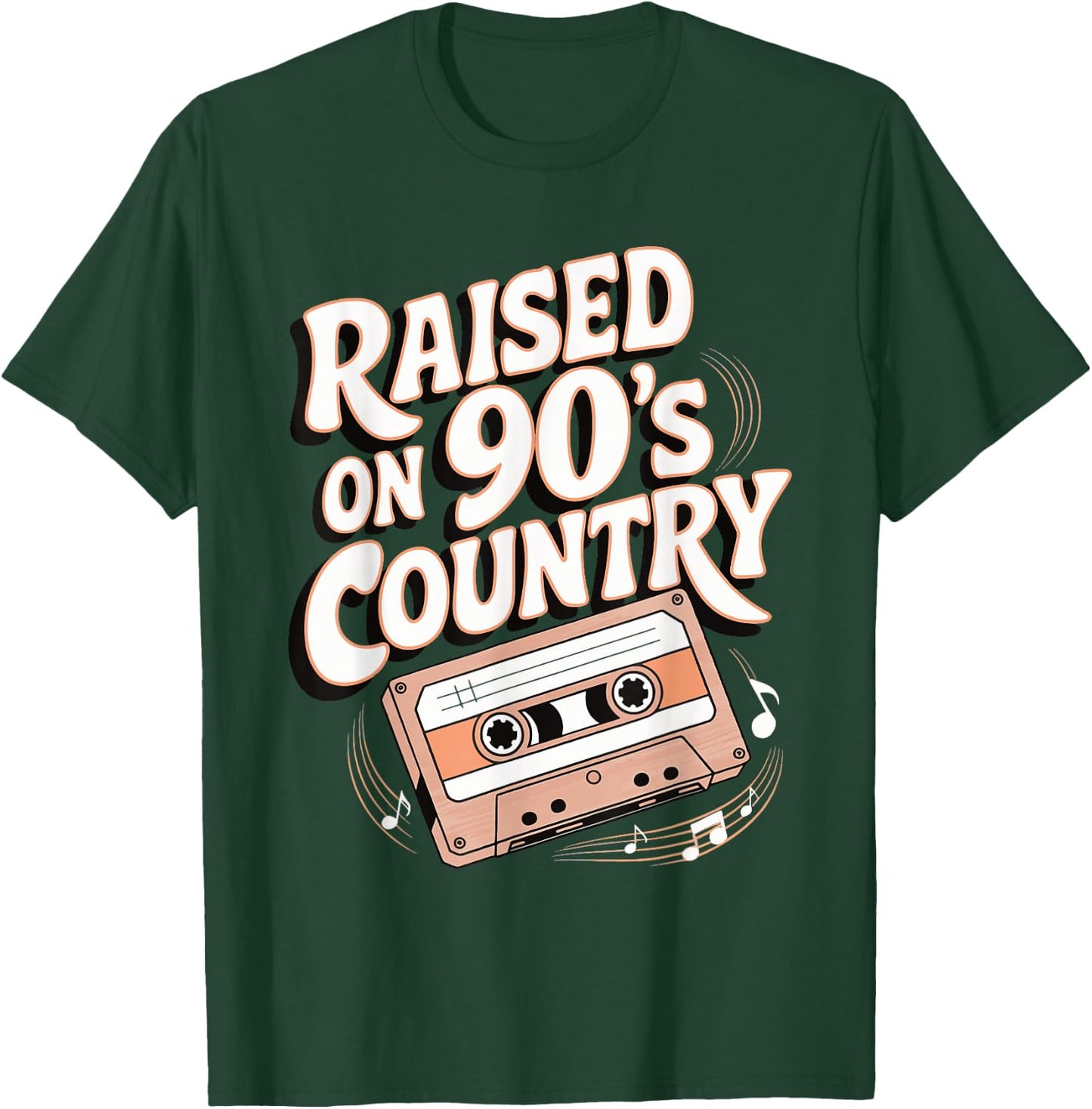 Raised On 90's Country T-Shirt - T-Shirt | Forest