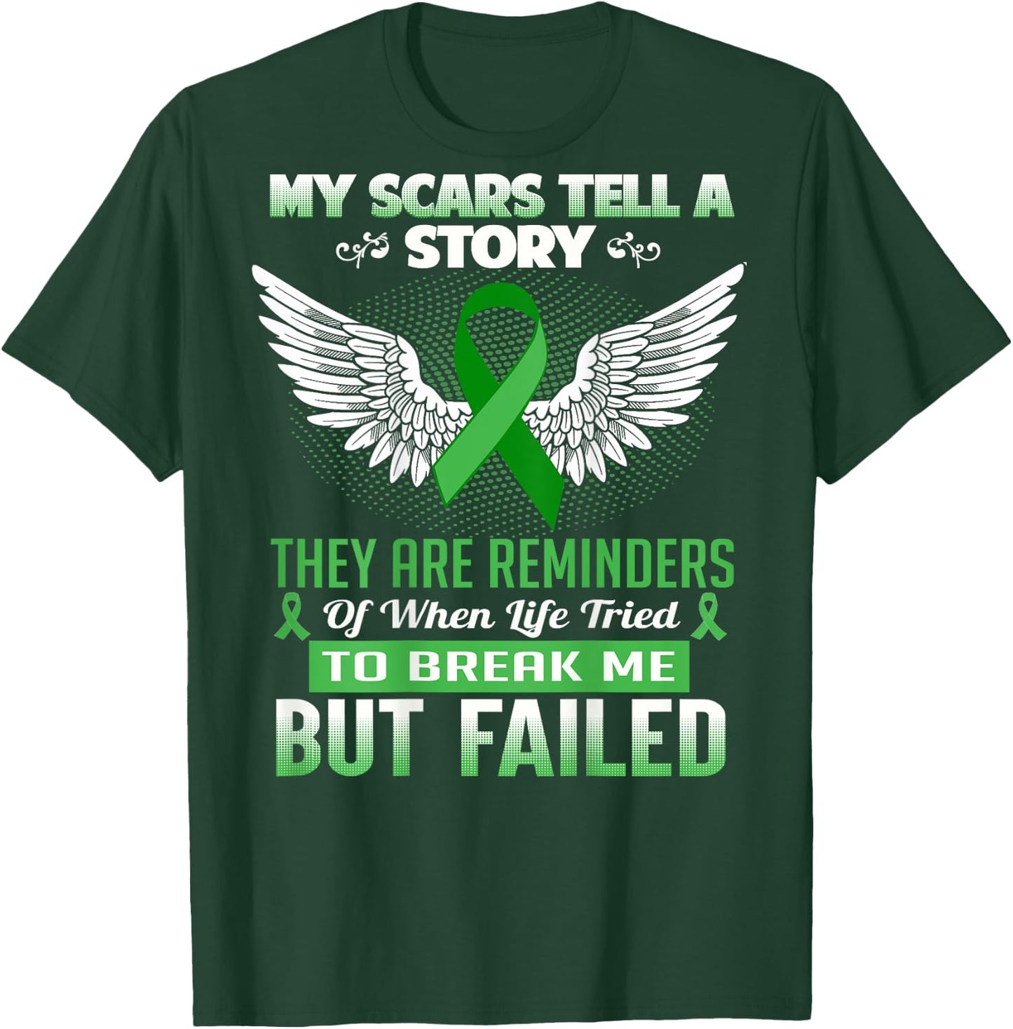 My Scars tell a Story - Kidney Disease Awareness Shirt T-Shirt - T-Shirt | Forest