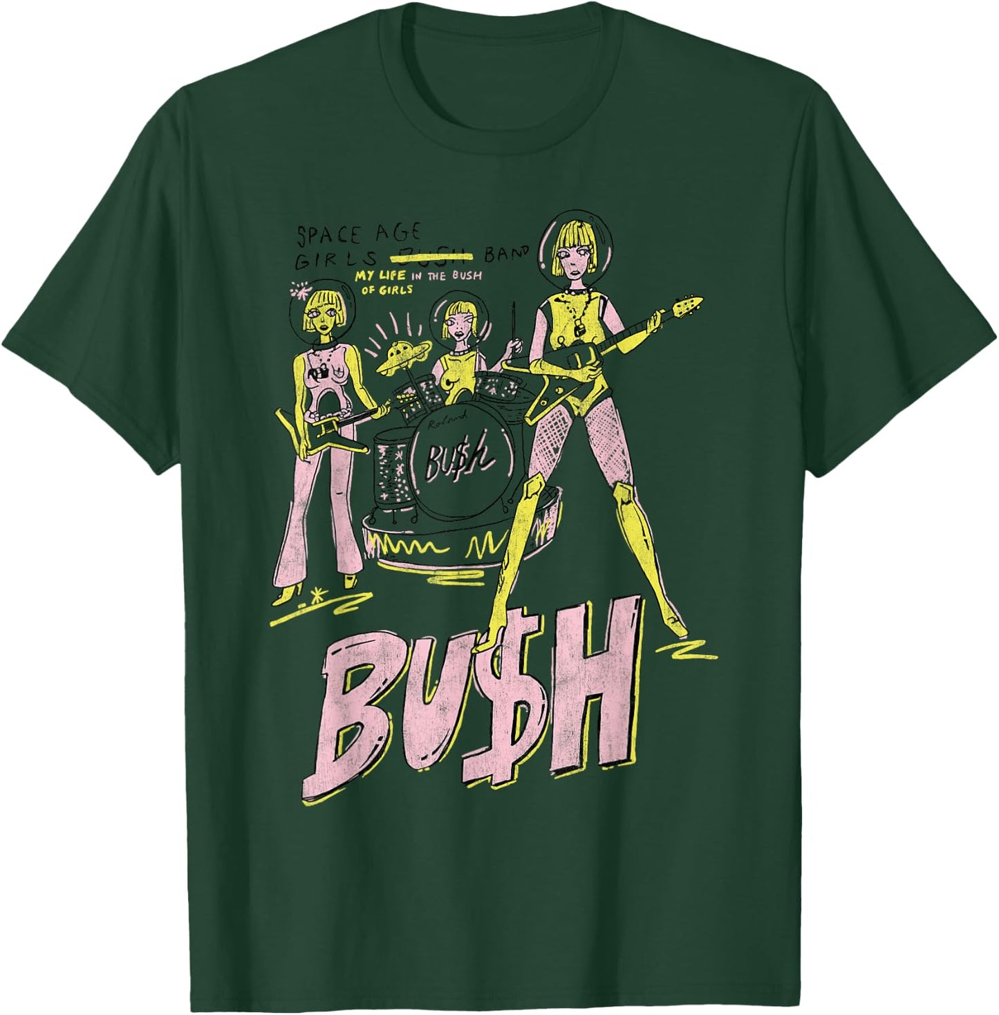 Bush – Space Age Girls T-Shirt - T-Shirt | Forest