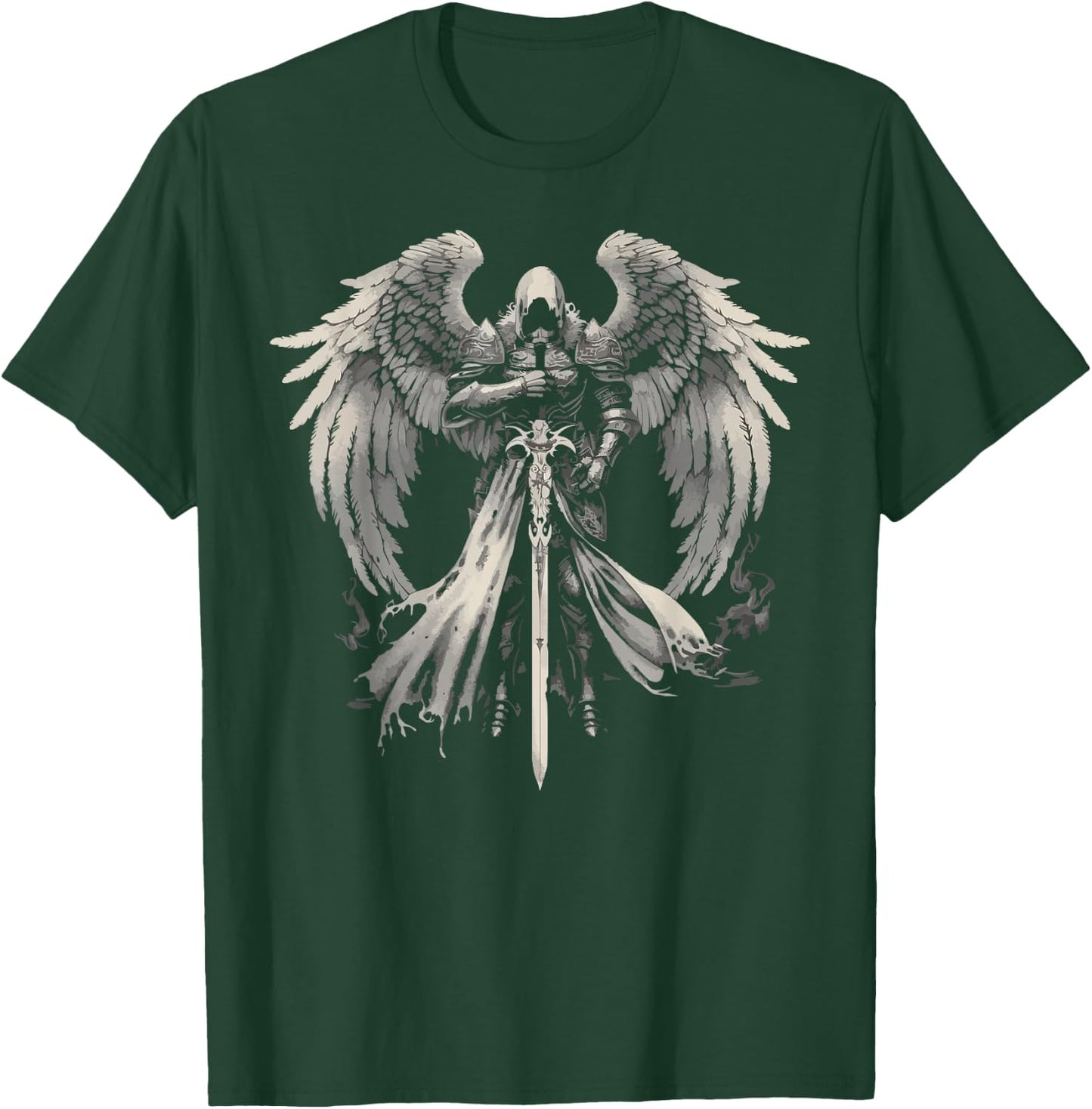 Archangel Gabriel Catholic Christianity Guardian Angel T-Shirt - T-Shirt | Forest