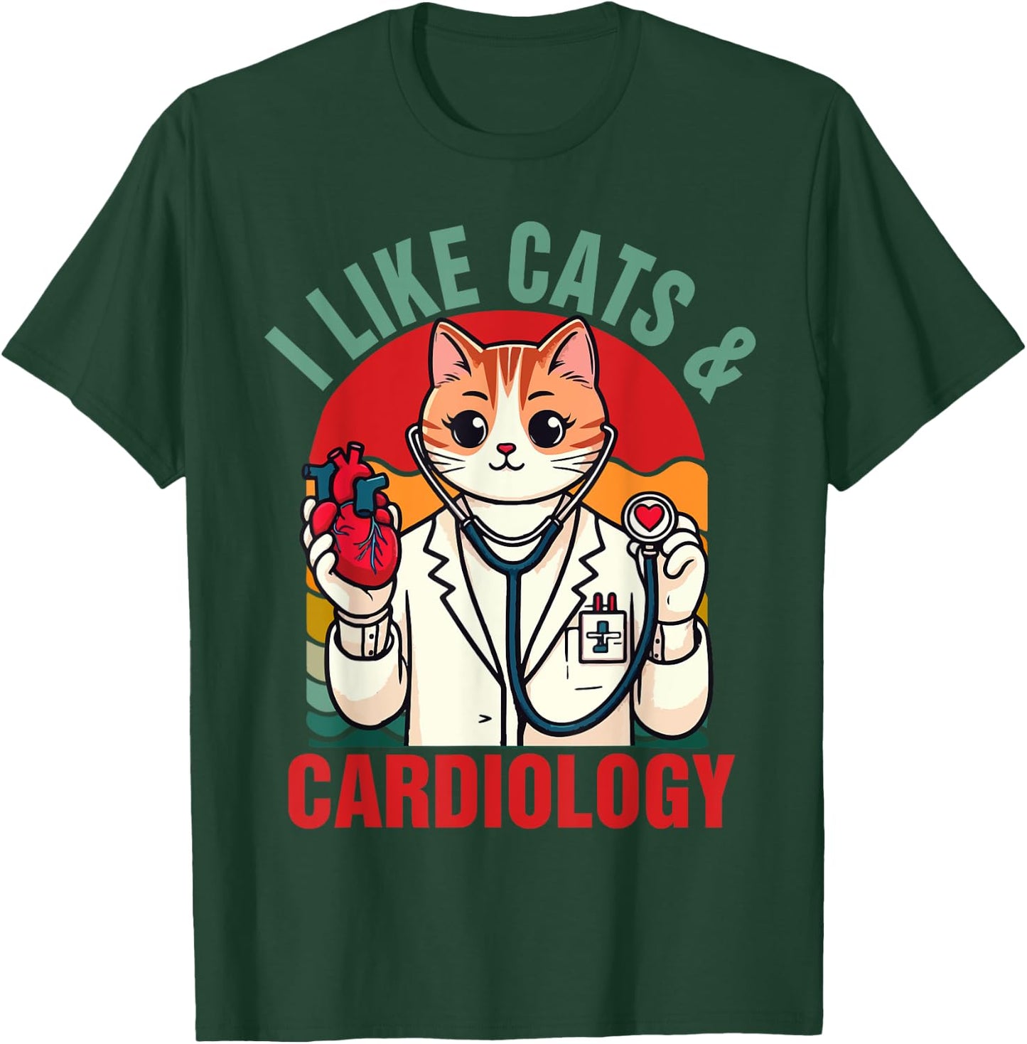CVICU Cardiac Cardiologist Cat Mom I Like Cats & Cardiology Women T-Shirt - T-Shirt | Forest