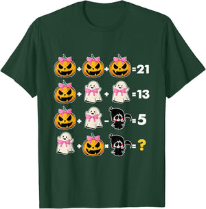 Halloween Math Teacher Men Women Order Of Operations T-Shirt - T-Shirt | Forest