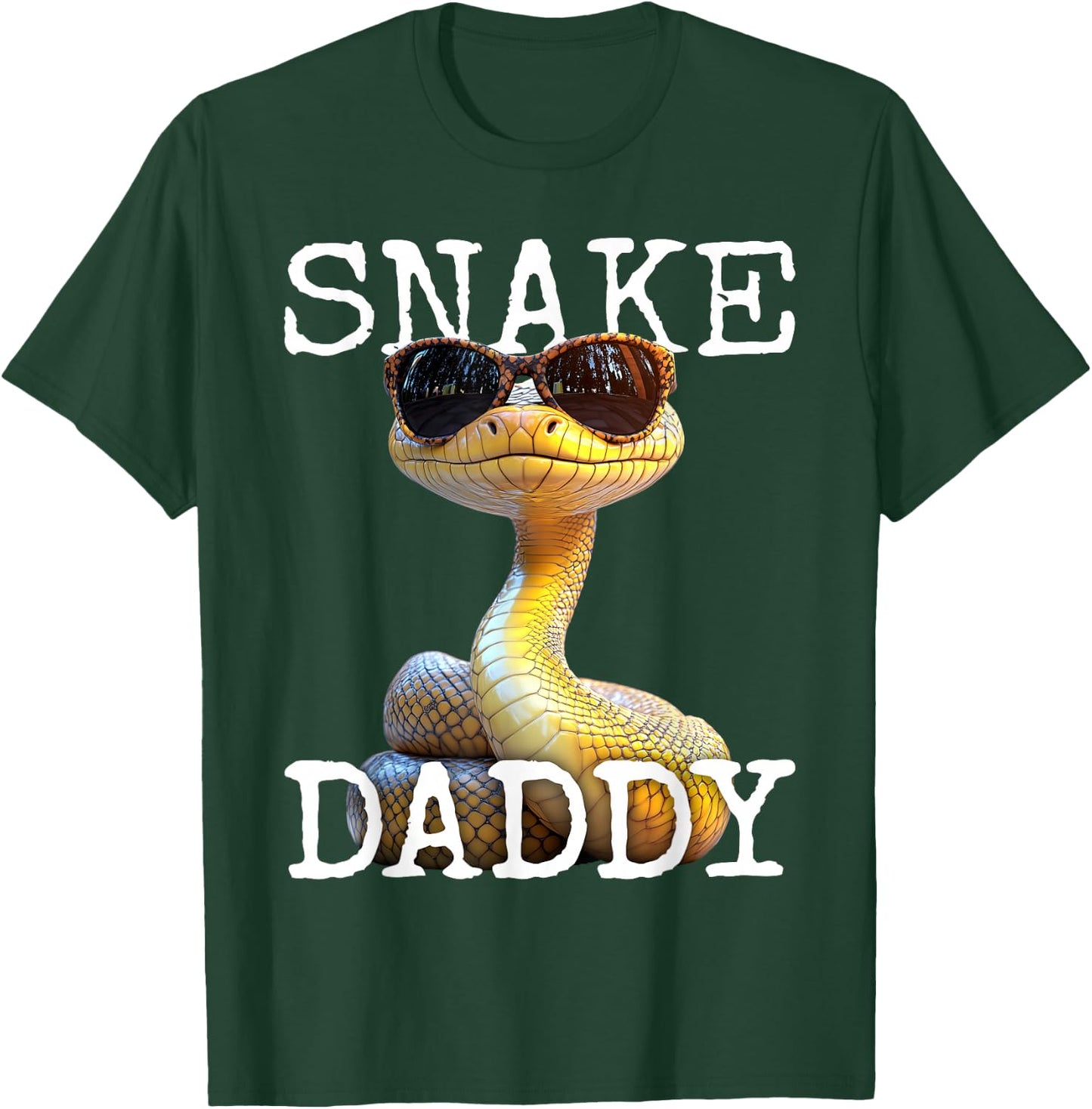 Snake Daddy Dad Snake Father Fathers Day Papa Cute Snakes T-Shirt - T-Shirt | Forest