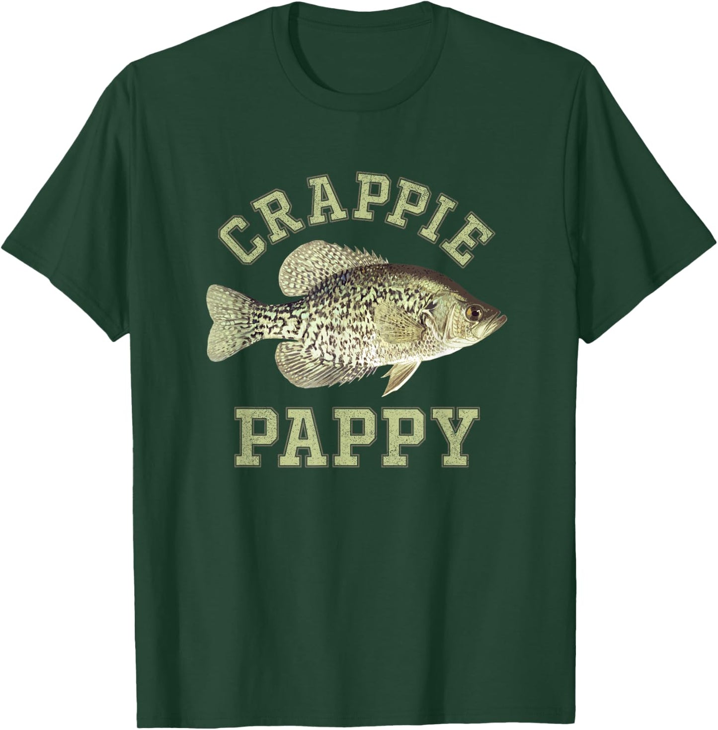 Funny Ice Fishing Crappie Pappy T-Shirt - T-Shirt | Forest