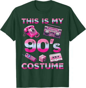 This Is My 90s Costume 90's style Nineties Retro Party T-Shirt - T-Shirt | Forest