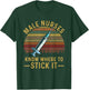 Groovy Vintage Male Nurses Know Where To Stick It RN T-Shirt - T-Shirt | Forest
