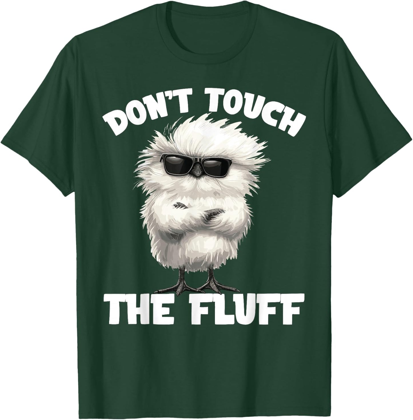 Silky Chicken Lover Sunglasses Smooth Cool Silkie Chicken T-Shirt - T-Shirt | Forest