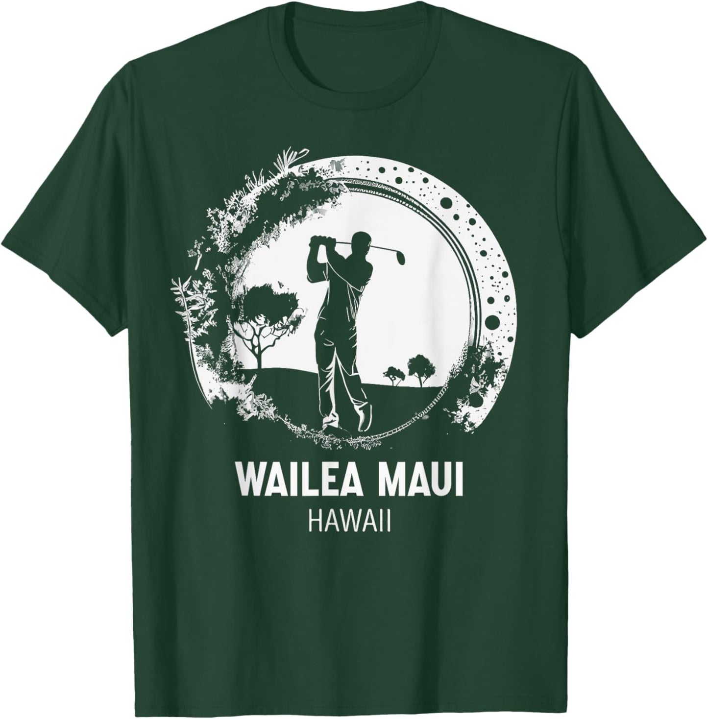 Golf Golfing Wailea Maui T-Shirt - T-Shirt | Forest