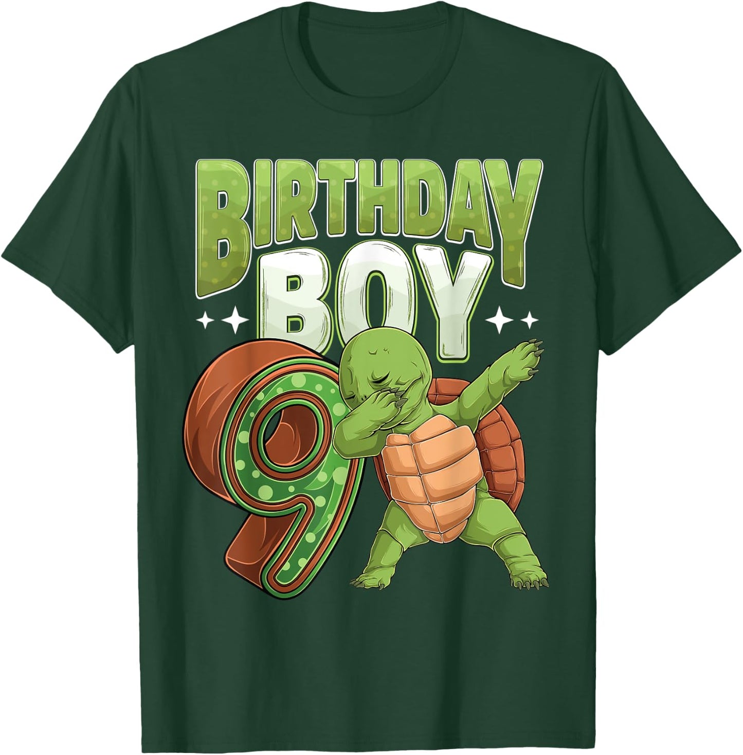 9 year old Turtle animal lovers 9th Birthday Boy T-Shirt - T-Shirt | Forest