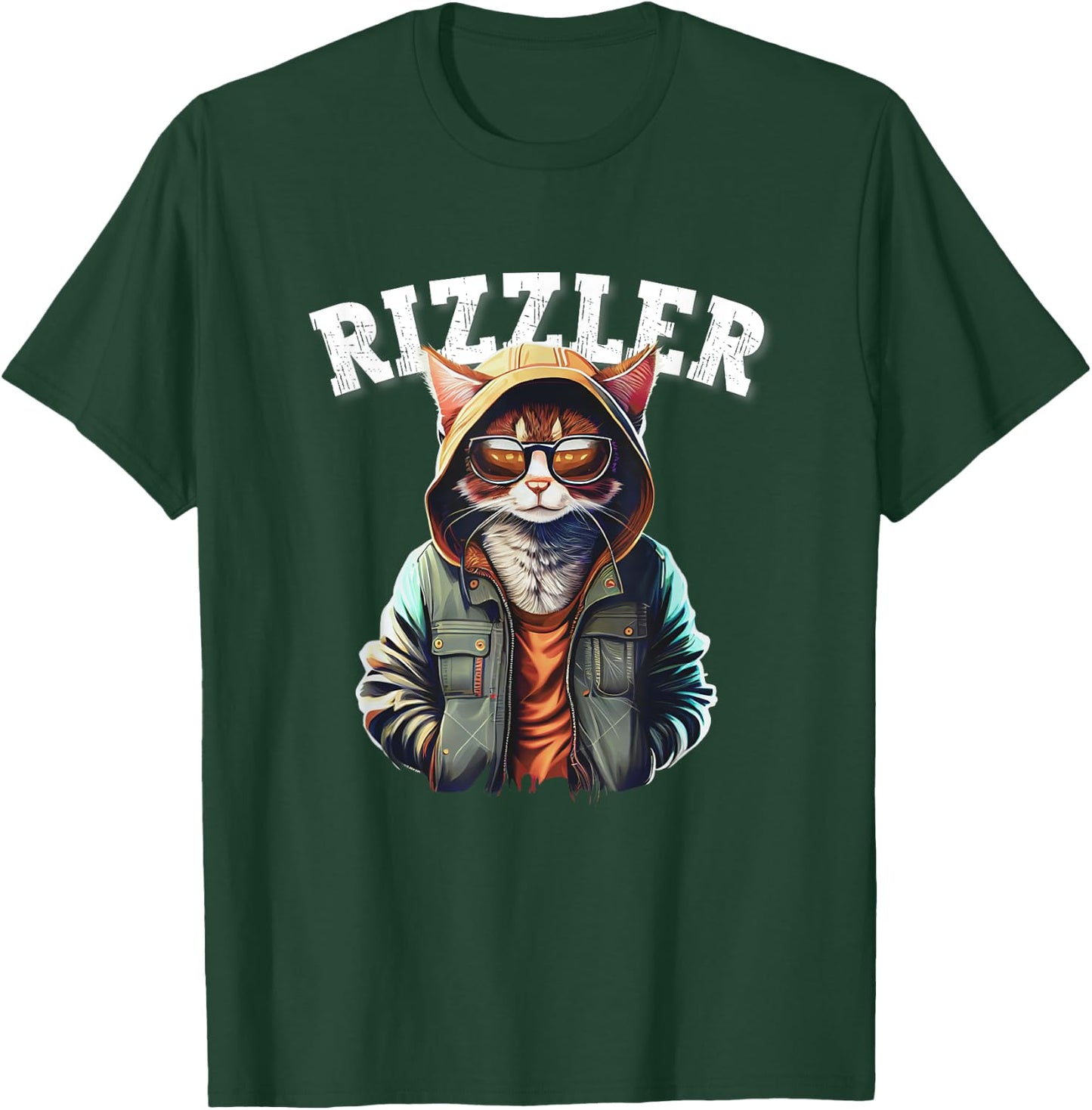 Rizzler Cat Funny W Rizz Meme Rizzler With The Rizz Teen Women Kids T-Shirt - T-Shirt | Forest
