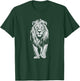 White Paint Art Lion Lions T-Shirt - T-Shirt | Forest