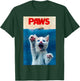 PAWS Funny Cat parody cat Lover Gift Kitten Shark Mouse meow T-Shirt - T-Shirt | Forest