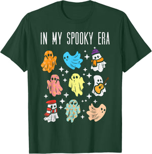 Halloween Ghosts In My Spooky Era Fun Costume Women Men Kids T-Shirt - T-Shirt | Forest
