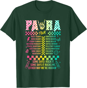 Para Tour Some Days I Rock It Some Days It Rock Me Para Life T-Shirt - T-Shirt | Forest