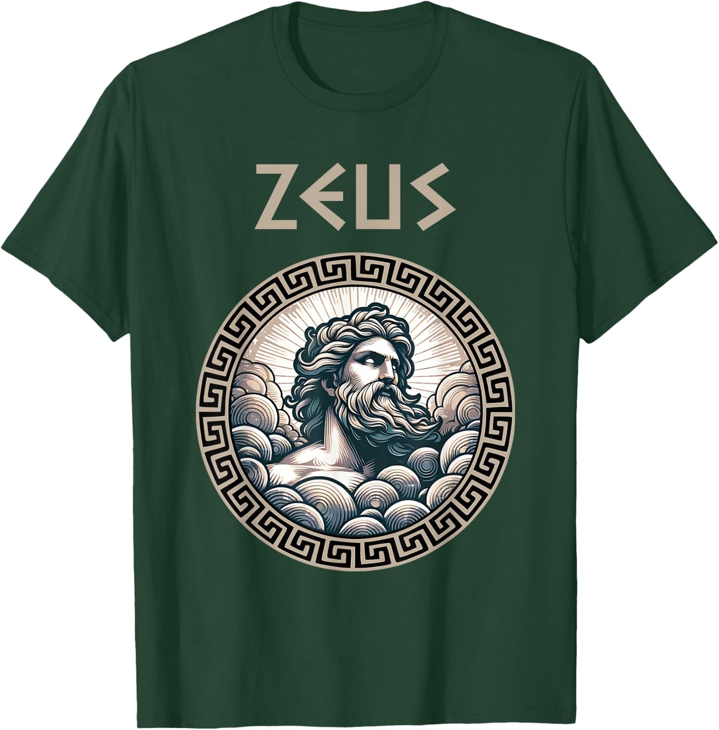 Zeus Greek God King of the Skies T-Shirt - T-Shirt | Forest