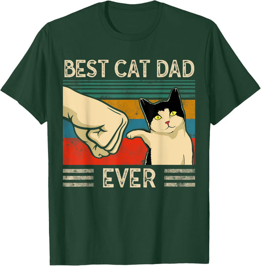 Best Cat Dad Ever Cat Dad T-Shirt - T-Shirt | Forest