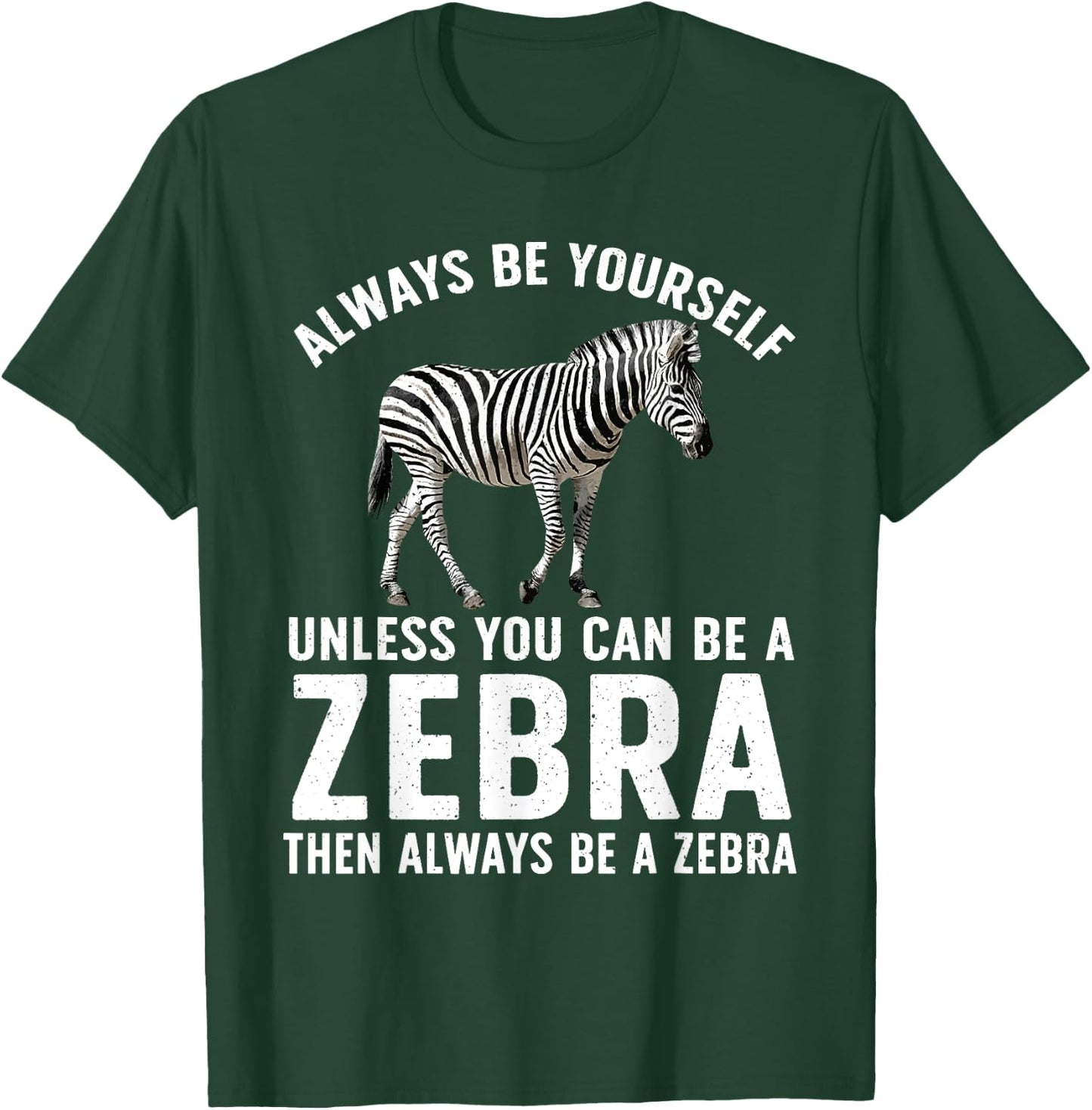 Funny Zebra Art Women Kids Zoo Animal Safari Zebra T-Shirt - T-Shirt | Forest