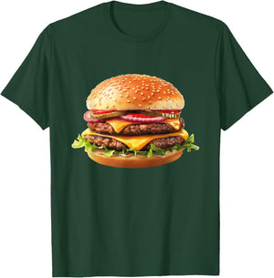 Hamburger Cheese BBQ Lovers T-Shirt - T-Shirt | Forest