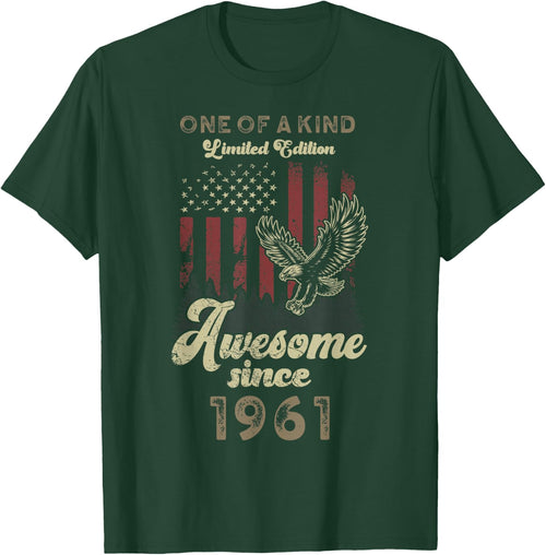 1961 American Flag Eagle 64th Birthday Patriotic