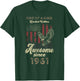 1961 American Flag Eagle 64th Birthday Patriotic T-Shirt - T-Shirt | Forest