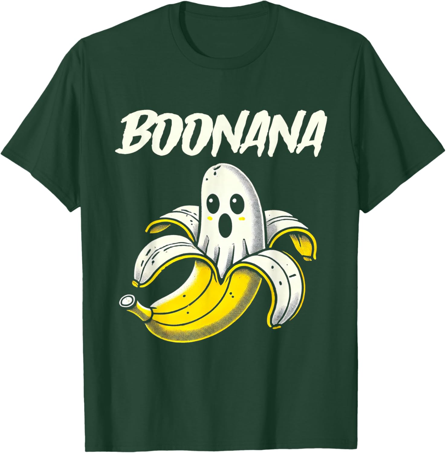 Boonana Cute Ghost Banana Halloween Costume Boys Girls Kids T-Shirt - T-Shirt | Forest
