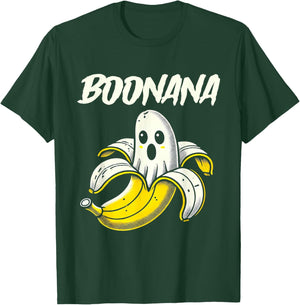 Boonana Cute Ghost Banana Halloween Costume Boys Girls Kids T-Shirt - T-Shirt | Forest