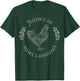 Fluent In Fowl Language farmer Chicken mom patriotic chicken T-Shirt - T-Shirt | Forest