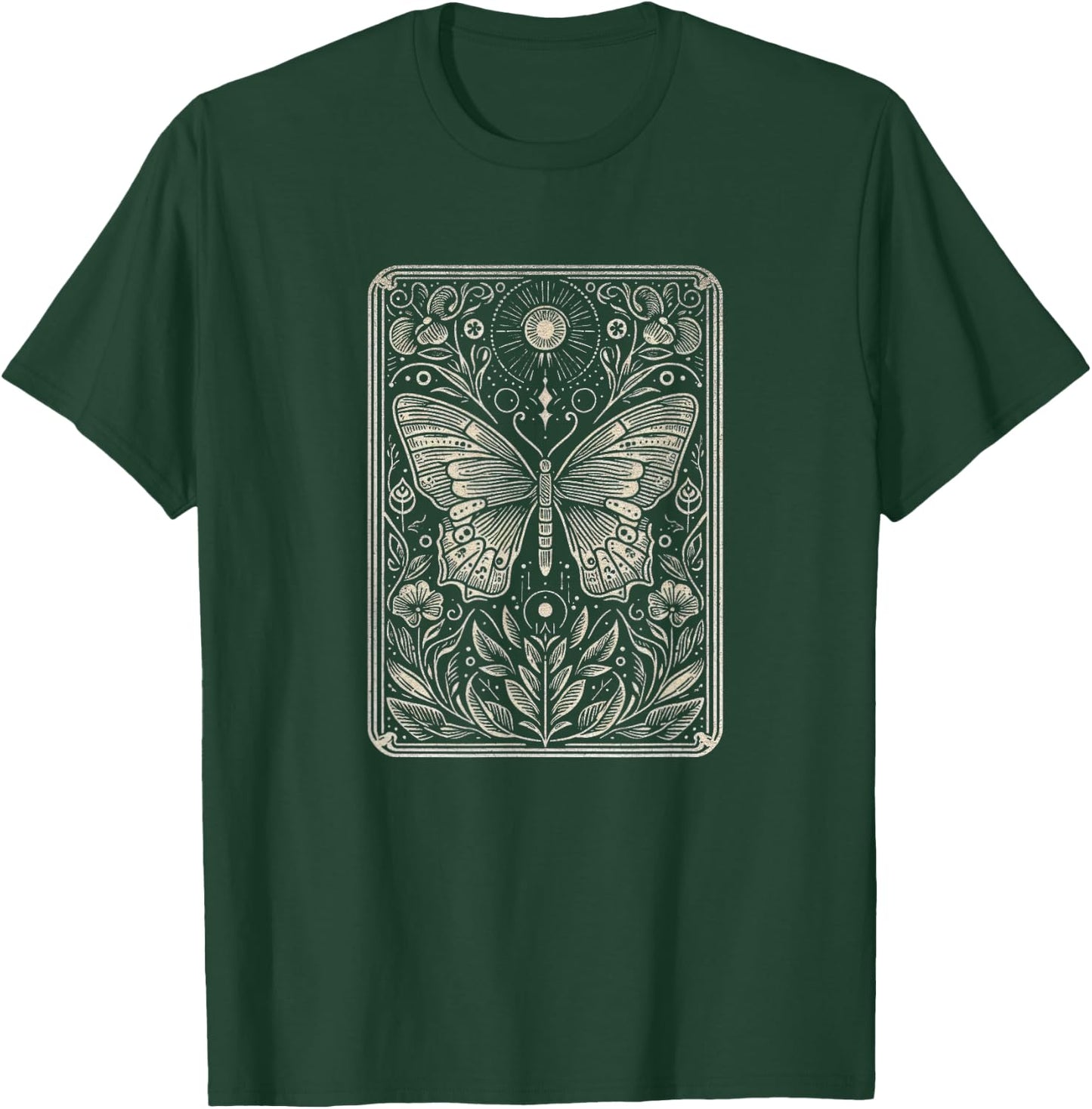 Butterfly Art Design and Men T-Shirt - T-Shirt | Forest