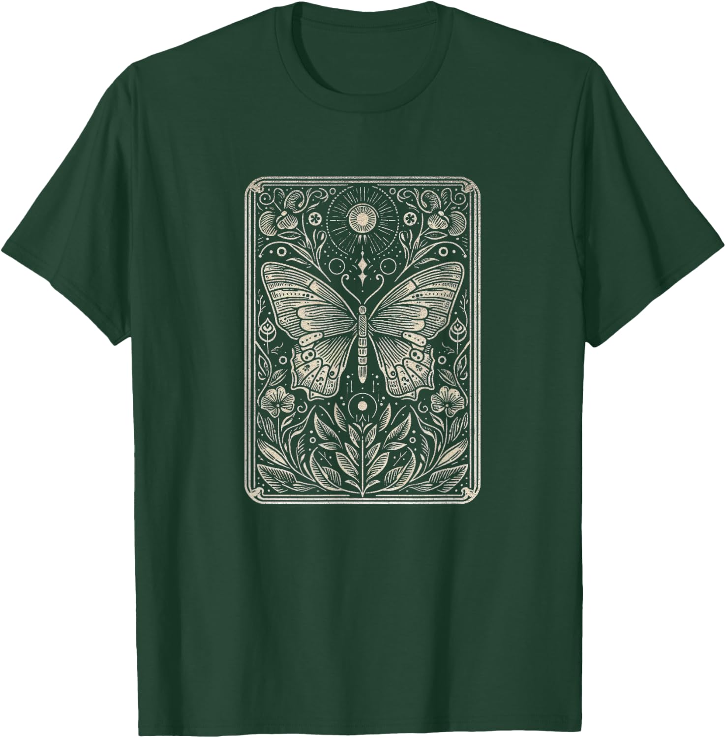 Butterfly Art Design and Men T-Shirt - T-Shirt | Forest