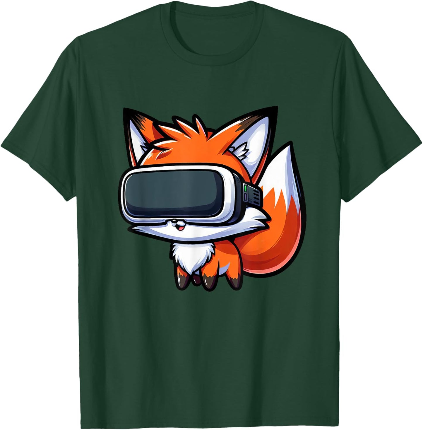 Cute Fox VR Virtual Reality Gamer T-Shirt - T-Shirt | Forest