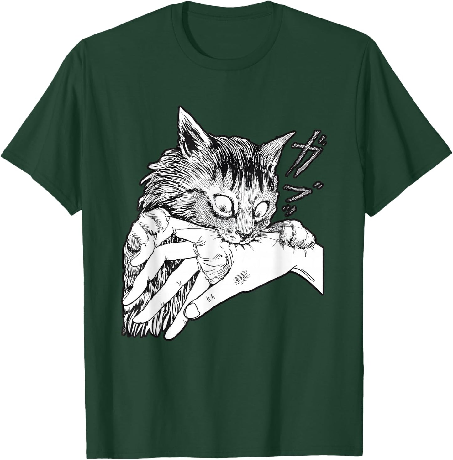 Cat Bite Funny Women T-Shirt - T-Shirt | Forest