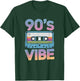 90’s Vibe Retro Cassette Tape Vintage 90s Aesthetic Art T-Shirt - T-Shirt | Forest