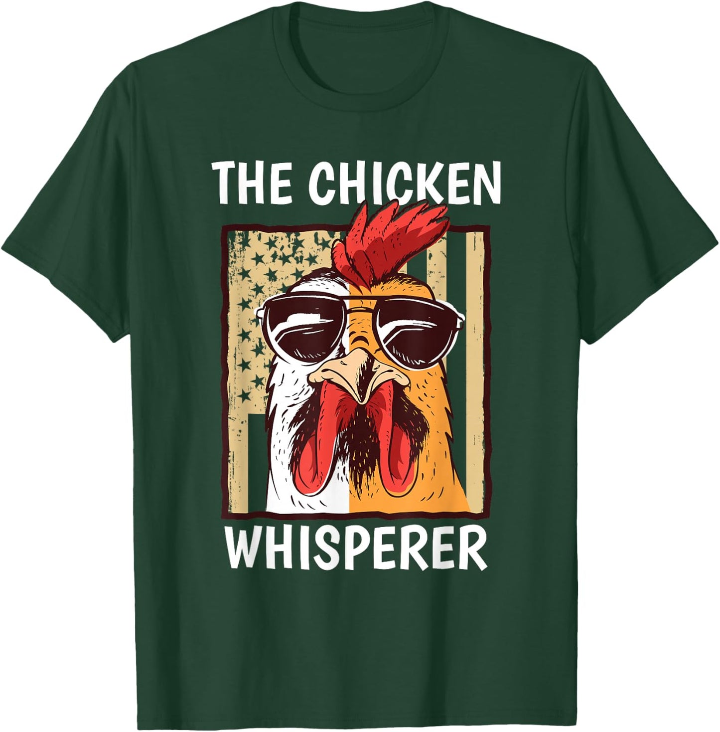 The Chicken Whisperer Farmer Chicken T-Shirt - T-Shirt | Forest